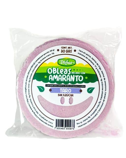 Obleas sabor Taro
